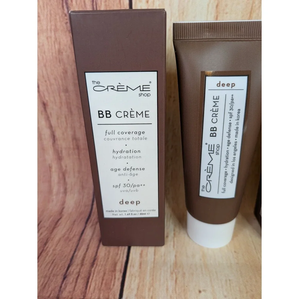 2 Pack The Creme Shop BB Creme Full Coverage SPF 30 Deep 1.69 oz